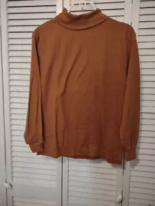 "HUNTER'S RUN" BRAUNER ROLLKRAGENPULLOVER SHIRT LANGARM GR. M - Bild 1 von 3