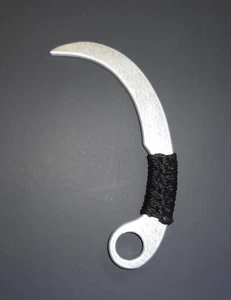 Karambit Knife Training Pencak Silat Aluminum Escrima Kali Arnis Black - Picture 1 of 4