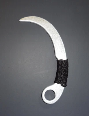 Training Karambit Knife Pencak Silat Aluminum Escrima Kali Arnis Black - Image 1 of 4