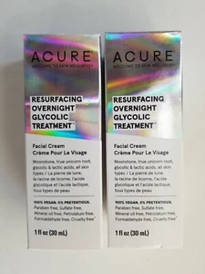 (Set bestehend aus 2) Acure Erneuerung über Nacht Glykolbehandlung Gesichtscreme 1 Unze x 2 - Bild 1 von 1