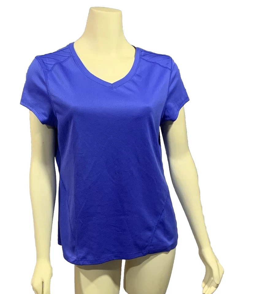 Camisa Spalding para mujer verde mediana Speed-Dri ropa deportiva cuello en V manga corta Foto 1 de 4