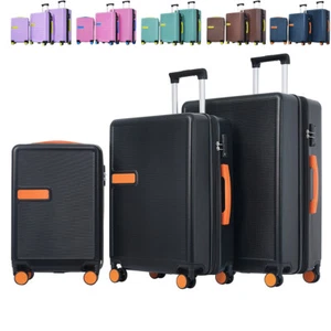 20"" 24' 28"" 3-teiliges Gepäckset Hardside Spinner Koffer mit TSA Schloss USA - Bild 1 von 25