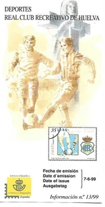 España Futbol Recreativo de Huelva Hoja Informativa año 1999 (FM-118) - Imagen 1 de 1