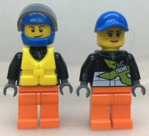 LEGO ® City Town Minifiguren Racer aus Set 60085 4x4 PowerBoat - cty0542 cty0543 - Picture 1 of 8