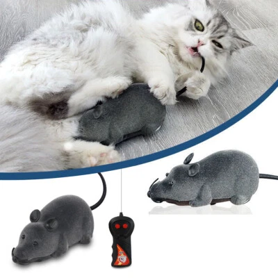 Wireless Remote Control Mouse Rat Mice Electronic Toy for Cat Puppy Pets - Image 1 of 4