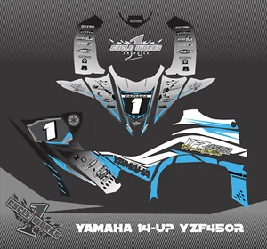 Graphics Kit Custom Printed for Yamaha YFZ450R YFZ 45R(2014-2021) FLUID4 - Picture 1 of 1
