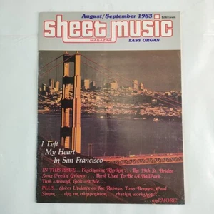 Vintage Sheet Music Magazine Piano Guitar I Left My Heart in San Francisco 1983 - Picture 1 of 10