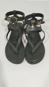 Michael Kors Pearson Damen-Riemensandale Leder 7M schwarz Gladiatorschnalle ghm - Bild 1 von 8