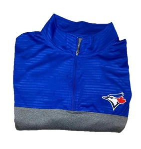 Fanatics Toronto Blue Jays Long Sleeve Men’s Performance 1/4 Zippered Sz Large - Picture 1 of 15