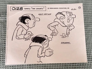 William Hanna Personally Owned SMURFS Gargamel Waist Shot Character Study Sheet - Picture 1 of 7