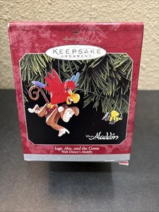 Hallmark Keepsake Ornament~1998~Iago, Abu, and the Genie Walt Disney's Aladdin - Picture 1 of 4