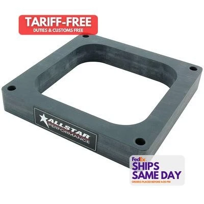 Allstar ALL25991, One Gray Plastic Carb Spacer 4500 Open 1.00In Performance Part - Image 1 of 4