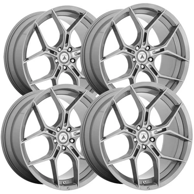 (Set of 4) Asanti ABL-37 Monarch 20x9 5x4.5" +38mm Brushed Wheels Rims 20" Inch — 第 1/4 张图片