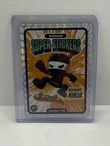 Súper pegatinas VeeFriends 2025 serie manga notorious Ninja Yellow Splash #/199 - Imagen 1 de 3
