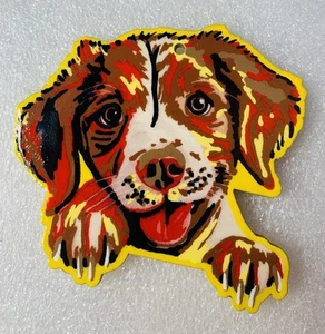 ORNAMENT Beagle Welpe handbemalt Holz Weihnachtsschmuck #89 - Bild 1 von 3