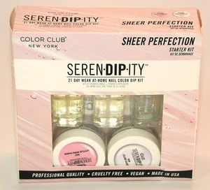 Color Club ~ Seren dip ity - Starter Kit Nail Color Dip Kit Sheer Perfection NEW - Picture 1 of 1