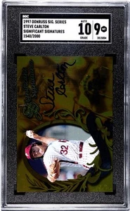 Donruss Signature Significant Signatures 1997 Steve Carlton SGC 9 como nuevo 10 automático - Imagen 1 de 2