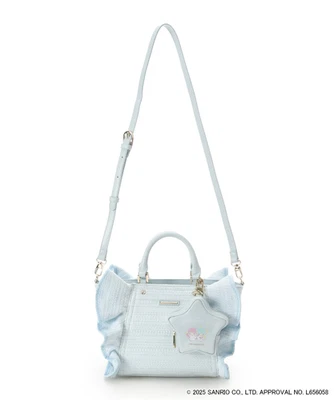 SAMANTHAVEGA Little Twin Stars Kiki Lala Frill Handbag & Mini Pouch Light Blue - Image 1 of 4