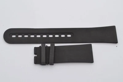 Pulseira de borracha Blancpain 23 mm para fecho de fivela 20 mm preta cinquenta braças - Imagem 1 de 2