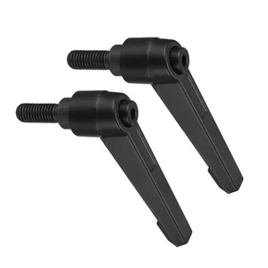 Spannhebelgriffe M8 x 20 mm Außengewinde verstellbare Bolzenknöpfe schwarz 2 Stück - Bild 1 von 5