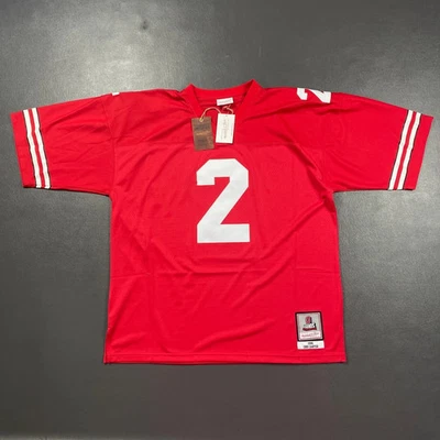 Camiseta deportiva 100 % auténtica Cris Carter Mitchell & Ness 1986 Ohio State talla 40 M talla M Foto 1 de 4