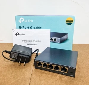 TP-Link TL-SG105 5-Port Gigabit Ethernet 1000Mbps Desktop Switch NOB - Picture 1 of 1