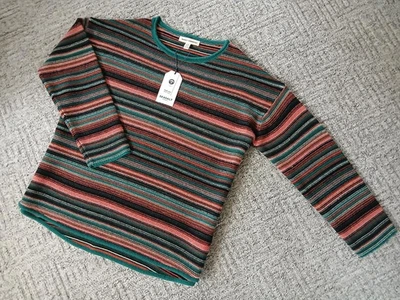 Jersey para mujer SeaSalt afrutado de lana merino a rayas talla - 12 Nuevo con etiquetas Foto 1 de 4