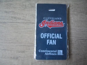 Cleveland Indians MLB etichetta borsa bagaglio ufficiale fan Continental nuova - Foto 1 di 2