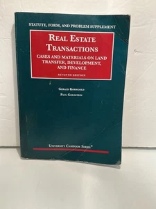 Real Estate Transactions 7th Edition by Gerald Korngold (PPBK) - Imagen 1 de 5