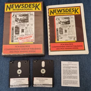 Amstrad PCW 8256 8512 Newdesk International Boxed with Manual Untested - Picture 1 of 3