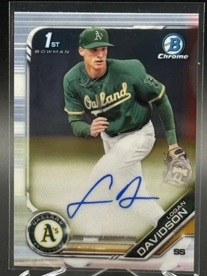 2019 Bowman Draft LOGAN DAVIDSON 1st Auto Chrome - Image 1 of 2