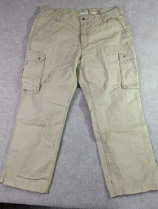 Pantalón cargo Carhartt 100272253 Yukon caqui para hombre ajuste relajado Force Tappen 42x30 - Imagen 1 de 20