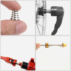 100 Pcs Stainless Steel Skewer Spring Quick Release Springs Bike Wheel - Bild 1 von 12