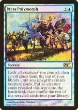 Mtg-polymorphism mass ex foil french m11 mass polymorph