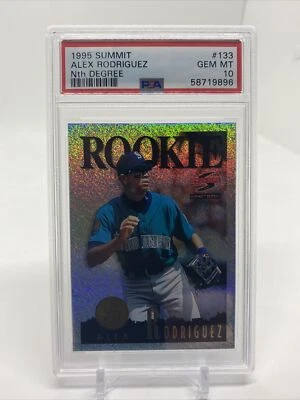 1995 Summit🏔 Alex Rodríguez Rookie Nth Degree REFRACTOR🌈PSA 10🚨LOCO RARO Foto 1 de 2