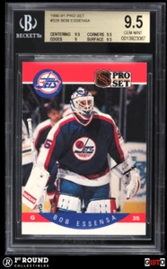 POP 1: Bob Essensa RC BGS 9.5: 1990-91 Pro Set Rookie Card Gisto #116 - Picture 1 of 3