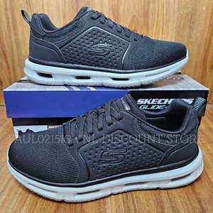 Zapatillas sin cordones SKECHERS Glide Lite Pacer para hombre ~ negras ~ varias tallas - Imagen 1 de 5