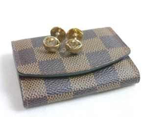 Authentic LOUIS VUITTON Cufflinks Case Sterling Silver #7514 - Picture 1 of 4