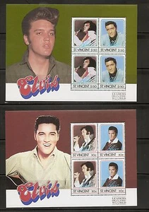 St Vincent SC # 878-881 Elvis Presley . Souvenir Sheets MNH - Picture 1 of 2