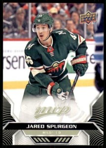 2020-21 UD MVP Base #77 Jared Spurgeon - Minnesota Wild