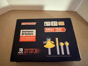 Kowood 16 Piece Router Bit Set Wood Box PLEASE READ CS3L - Picture 1 of 5