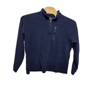 L.L. Felpa uomo Bean tradizionale pile blu quarto zip XL - Foto 1 di 4