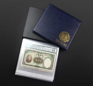 Gewertete Banknoten Sammlung Album Zertifiziert Banknotenbuch Brandneu Größe F - Bild 1 von 5