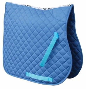Rhinegold Cotton Quilted Saddle Cloth Saddle Pad Sky Blue - Picture 1 of 1