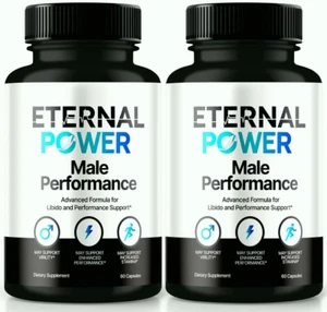 (2 Pack) Eternal Power Male Health Pills Stamina and Endurance - Picture 1 of 12