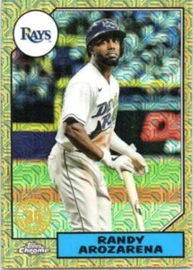 2022 Topps Chrome Silver Pack Mojo #T87C-2 Randy Arozarena Tampa Bay Rays - Picture 1 of 2