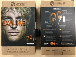 Yurbuds Explore Pro Sports Earphones Headphones - Orange / Black - Picture 1 of 5