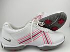 Nike Delight Womens Golf Shoes Soft Spikes Size 6 White Pink Water Resistant NEW