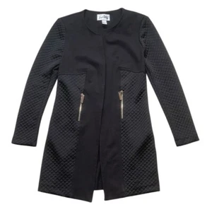 Joseph Ribkoff Women’s Black Quilted Panel Coat Size 6 - Picture 1 of 11