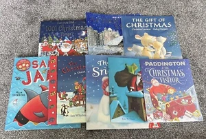 Christmas Childrens Picture Bed Time Story Books X 7  Incl Pop Up SHD16 - Picture 1 of 19